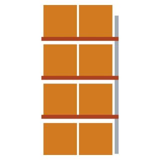 Raft suplimentar pentru paleti Meta MULTIPAL 1000kg 4400x1100x1825mm 4 polite