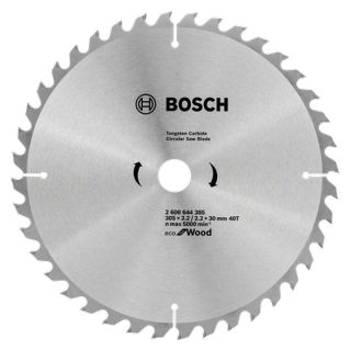 Panza fierastrau circular Bosch Eco for Wood, 305x30x3.2/2.2mm, 40 dinti