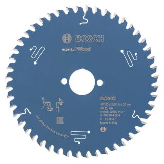 Panza fierastrau circular Bosch EXPERT for Wood, 180x30x2.6/1.6mm, 48 dinti