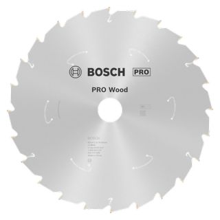 Panza fierastrau circular Bosch PRO Wood cordless, 254x30x2.2/1.6mm, 24 dinti, unghi degajare 5°
