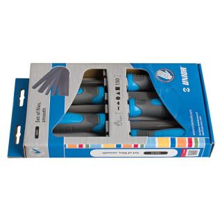 Set de pile Unior 762/5S, fine, 150mm, 5 piese