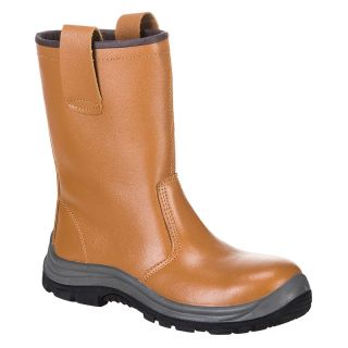 Cizme cu bombeu Portwest STEELITE RIGER, S1P HRO, maro, mas. 42