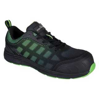 Pantofi cu bombeu Portwest COMPOSITELITE OGWEN, S1P, negru/verde, mas. 41