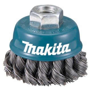Perie oala Makita, fir rasucit otel 0.5mm, M14, 75mm