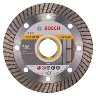 Disc diamantat multi-material Bosch Best for Universal Turbo, 115x22.23x2.2mm