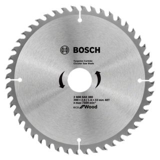 Panza fierastrau circular Bosch Eco for Wood, 200x32x2.6/1.6mm, 48 dinti