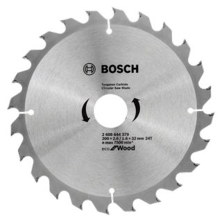 Panza fierastrau circular Bosch Eco for Wood, 200x32x2.6/1.6mm, 24 dinti