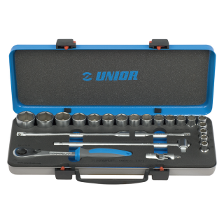 Trusa de scule Unior 190BI6P23, 1/2", 23 piese
