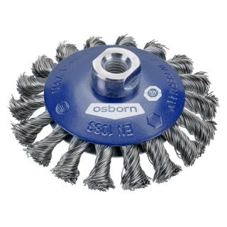 Perie conica Osborn EUPBBB001, fir rasucit otel 0.5mm, M14, 100x22x13mm