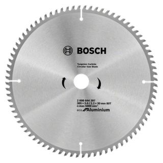 Panza fierastrau circular Bosch Eco for Aluminium, 305x30x3/2.2mm, 80 dinti