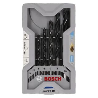 Set burghie pentru lemn Bosch PRO Wood, 3-10mm, 7 bucati