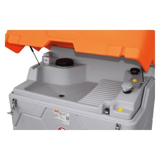 Rezervor pentru ulei uzat CEMO CUBE 1500L cu capac