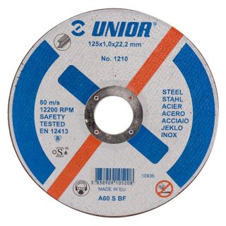 Disc taiere otel Unior 1210, 125x22.23x1mm