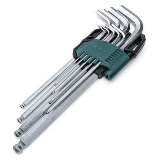 Set chei hexagonale in L cu cap sferic Sata, 1.5-10mm, 9 piese