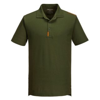Tricou polo Portwest WX3, verde, mas. L