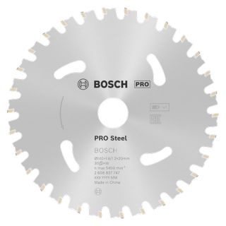 Panza fierastrau circular Bosch PRO Steel cordless, 140x20x1.6/1.2mm, 30 dinti
