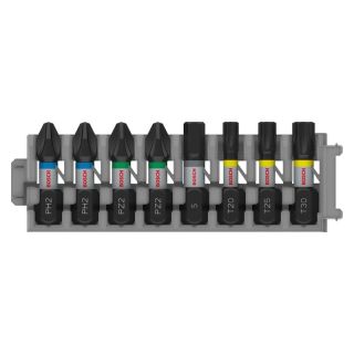 Set biti Bosch PRO Impact, PH/PZ/HEX/TX, 25mm, 8 bucati