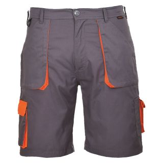 Pantaloni scurti Portwest TEXO CONTRAST, gri, mas. XL