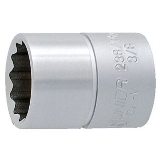 Cap cheie tubulara Unior, 12 laturi, 3/8", 1/16"