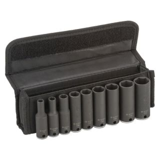 Set cap chei tubulare Bosch Impact Control, 3/8", 63mm, 7-19mm, 9 bucati