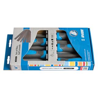 Set de pile Unior 762/5 1/2S, semifine, 150mm, 5 piese