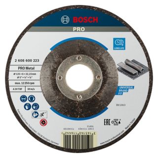 Disc polizare otel Bosch PRO Metal oSa, cu degajare, 150x22.23x6mm