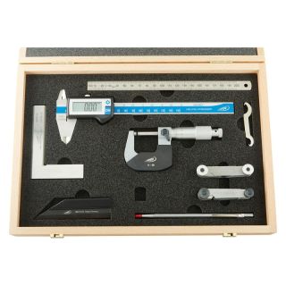 Instrumente de masurare digitale, set 8 buc, inox, Preisser