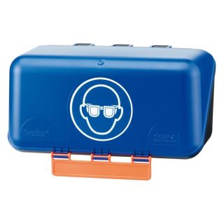 Cutie SECU pentru ochelari de protectie, 236x120x120mm, albastra, Gebra