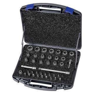 Set de chei tubulare hexagonale 3/8" 40 piese ASW