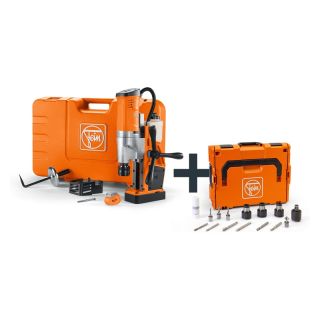 Masina de gaurit cu talpa magnetica Fein KBU 35 QW Fabricator M12 Tapping-Set 3/4 in Weldon