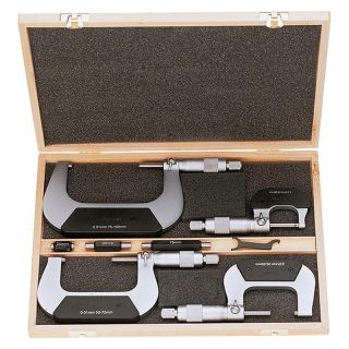Set micrometre Forum, DIN863, 0-100mm, 4 piese