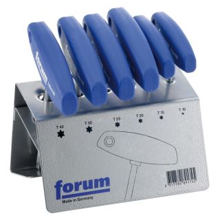 Set chei torx in L cu maner in T Forum, TX10-TX40, 6 piese