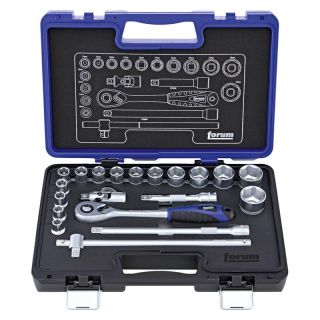 Trusa chei tubulare 1/2", set 20 buc, 6 canturi, Forum