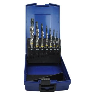 Set tarozi de masina Forum, tratat cu abur, HSS-E DIN371C/DIN376C, gauri infundate, M3-M12 + burghie HSS DIN338N, 2.5-10.2mm