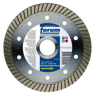 Disc diamantat piatra/beton/caramida/beton armat/gresie/marmura/tabla Forum SLIM TURBO, 115x22.23mm