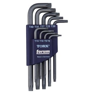 Set chei torx in L Forum, TX8-TX40, 9 piese