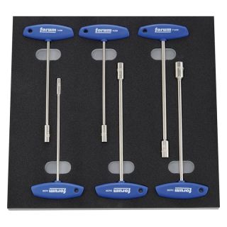Modul 1/3, chei tubulare cu maner T, set 6 buc, Forum
