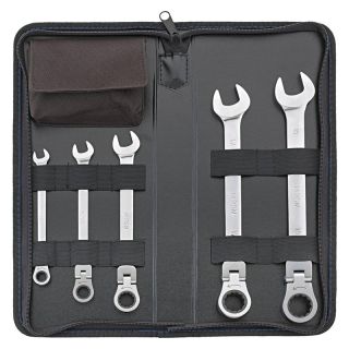 Set chei combinate articulate cu clichet Forum, 8-19mm, 5 piese