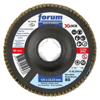 Disc lamelar slefuire multi-material Forum, X-Lock, 125mm, G80