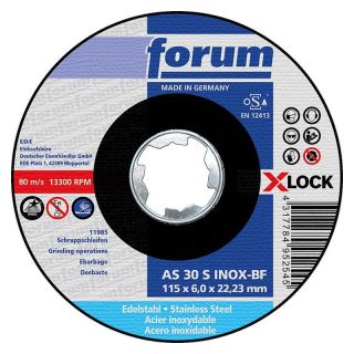 Disc polizare inox Forum, X-Lock, 115x22.23x6mm