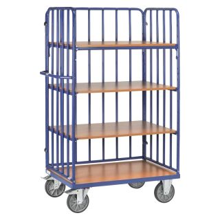 Carucior cu bare Fetra 8352-1, 600kg 4 polite 1000x700mm