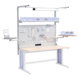 Cadru banc de lucru Bedrunka+Hirth Workergo C, 1500x600x670-1015mm, reglare electrica