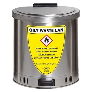 Container pentru deseuri Asecos 35L inox