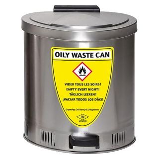 Container pentru deseuri Asecos 20L inox