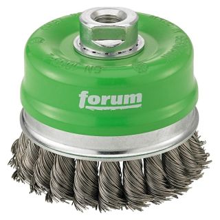 Perie oala Forum, fir rasucit inox 0.5mm, M14, 80mm