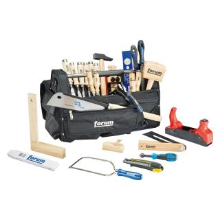 Trusa de scule, set 32 buc, pentru prelucrarea lemnului, in geanta transport, Forum