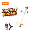 Pachet combo Stihl - FS 120 Motocoasa 1.30kW + Cutit desis 250-3 + Ulei 1L