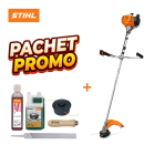 Pachet combo Stihl - FS 255 Motocoasa 1.50kW + Cap pentru cosit AutoCut 46-2 + Ulei 100ml + Ulei HP Ultra 1L+ Pila lata 200-3 + Maner pila A100