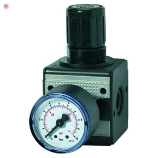Regulator de presiune multifix cu manometru, 0.5-10 bar, G3/8", 1500 l/min, DN 10, RIEGLER